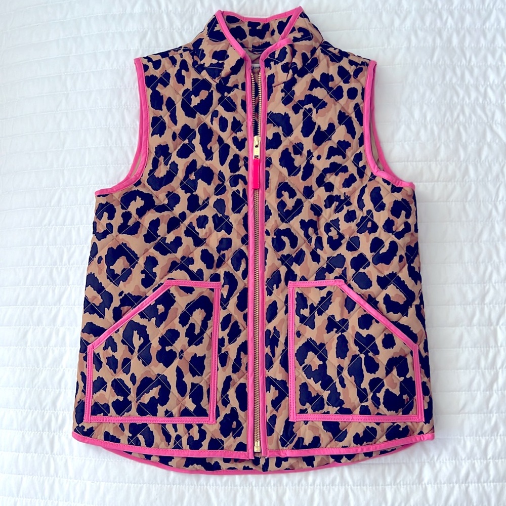 NWOT! Girl’s Leopard Print Vest from Crewcuts